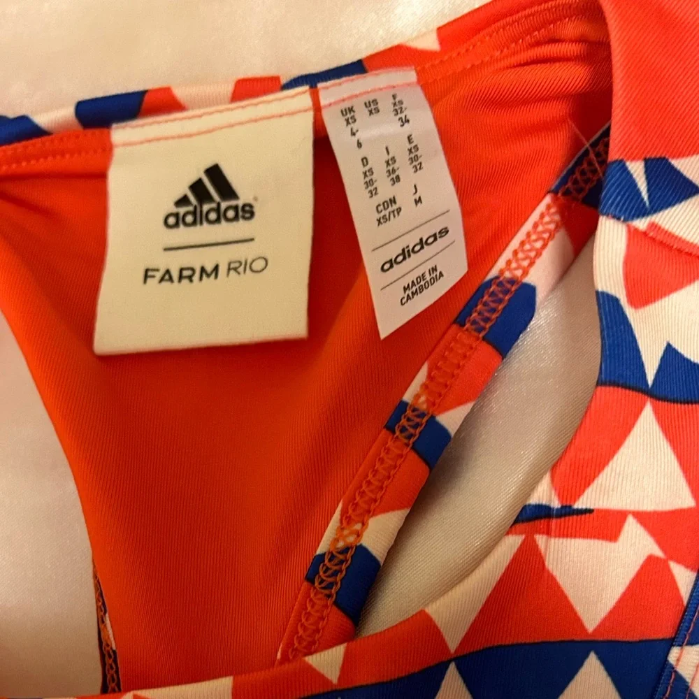 Adidas Red Geometric Maxi Dress - Picture 7 of 8